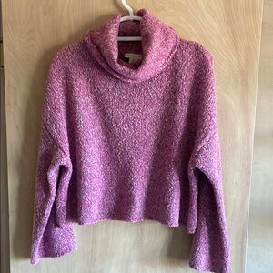 NWT SINCERELY JULES Pink Cozy Cowl Neck Sweater. Sz: S